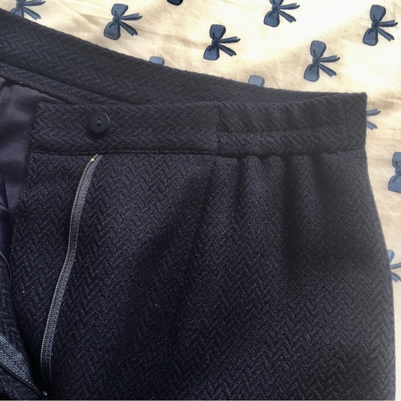 Vintage Wool Pencil Skirt (Navy Blue) - Picture 12 of 13